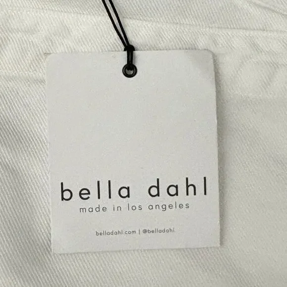 Bella Dahl White Button Front Stevie Overall Romper Women’s XS Linen Blend NWT - Picture 5 of 6